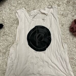 White Pure Barre tank